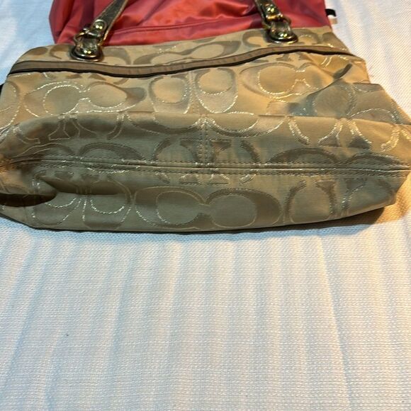 Coach Poppy Metallic Gold 18978 Large Bag - Picture 10 of 14